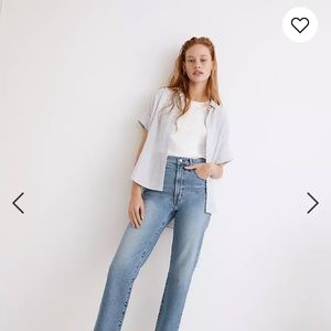 Madewell Perfect Vintage Straight Jean in Montville Wash